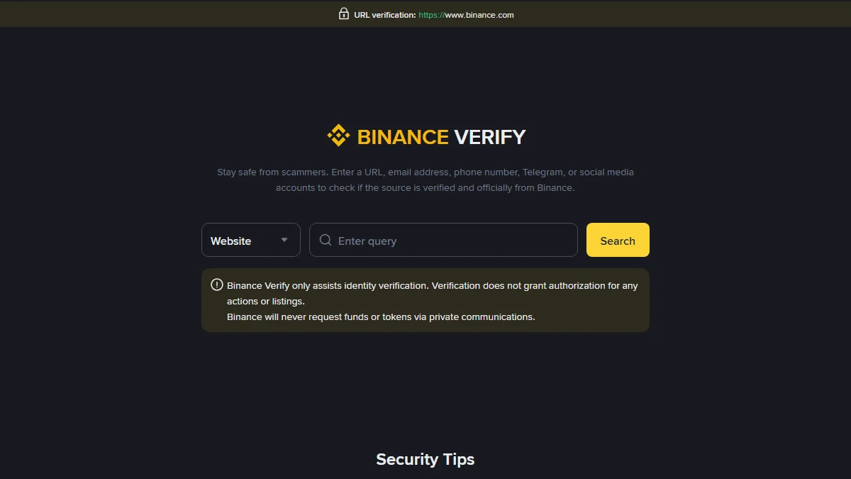 नकली Binance website और app कैसे पहचानें: Verify टूल, Play Store publisher और 1930 हेल्पलाइन